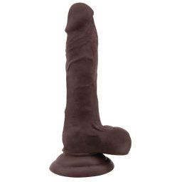 Realistic Dildo Flatterer – élethű dildó 14 cm barna