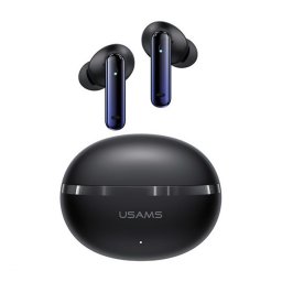 USAMS ECHO E02 bluetooth fülhallgató SZTEREO (v5.3, TWS, aktív zajszűrő + töltőtok) FEKETE