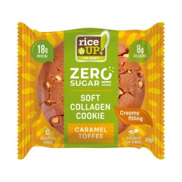 Rice Up Zero keksz kollagénnel és proteinnel karamellás 60g