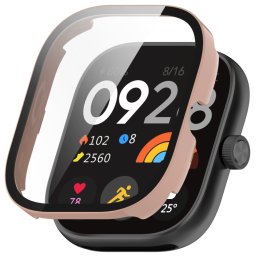 PC TELJES BURKOLAT Műanyag borítás üveggel Redmi Watch 4 pinkhez