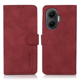 KHAZNEH MATTE Felhajtható tok Xiaomi Poco F7 piros készülékhez
