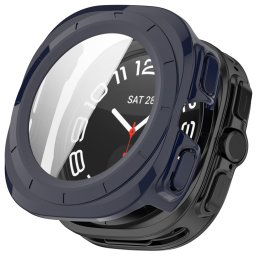 PC FULL COVER Műanyag tok üveggel Samsung Galaxy Watch Ultra / Watch Ultra 2025 sötétkék