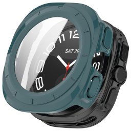 PC FULL COVER Műanyag tok üveggel Samsung Galaxy Watch Ultra / Watch Ultra 2025 sötétzöld