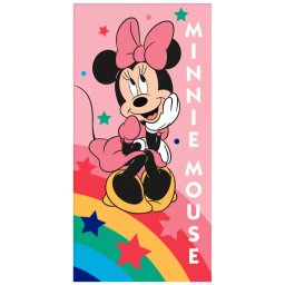 Disney Minnie Rainbow Star fürdőlepedő, strandtörölköző 70x140 cm