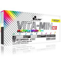 Vita-Min Multiple Sport 40+ vitamin 60 db kapszula, multivitamin, ásványi anyagok albion, kelát - Olimp Labs