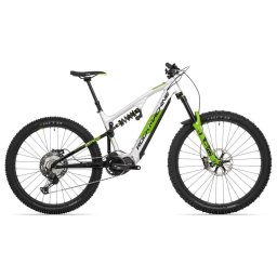 Rock Machine Blizzard INT e90-297 Férfi Fully E-bike RZ/Gloss Silver/Black/Green/29x21.0" (XL)