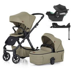 PETITE&MARS KÉSZLET Babakocsi 4v1 ICON LITE RWS + CYBEX Aton B2 i-Size - Mossy Green