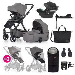 PETITE&MARS KÉSZLET Babakocsi 4v1 ICON XXL RWS + CYBEX Aton B2 i-Size - Dove Grey