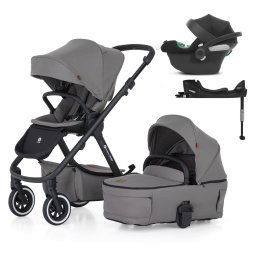 PETITE&MARS KÉSZLET Babakocsi 4v1 ICON LITE AIR + CYBEX Aton B2 i-Size - Dove Grey