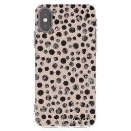 Átlátszó szilikon tok az alábbi mobiltelefonokra Apple iPhone X/XS - Dots