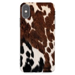 Átlátszó szilikon tok az alábbi mobiltelefonokra Apple iPhone X/XS - Rust