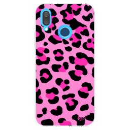 Átlátszó szilikon tok az alábbi mobiltelefonokra Huawei P20 Lite - Pink Tiger