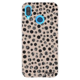 Átlátszó szilikon tok az alábbi mobiltelefonokra Huawei P20 Lite - Dots