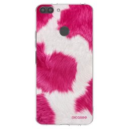 Átlátszó szilikon tok az alábbi mobiltelefonokra Huawei P Smart - Pink Moo