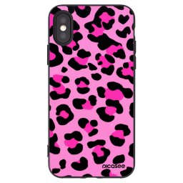 Fekete szilikon tok az alábbi mobiltelefonokra Apple iPhone X/XS - Pink Tiger