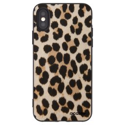 Fekete szilikon tok az alábbi mobiltelefonokra Apple iPhone X/XS - Brown Tiger