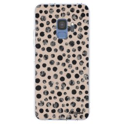 Átlátszó szilikon tok az alábbi mobiltelefonokra Samsung Galaxy S9 G960F - Dots