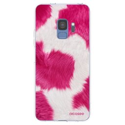 Átlátszó szilikon tok az alábbi mobiltelefonokra Samsung Galaxy S9 G960F - Pink Moo