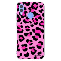Átlátszó szilikon tok az alábbi mobiltelefonokra Huawei P Smart 2019 - Pink Tiger