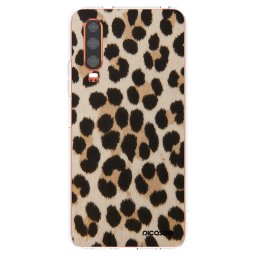 Átlátszó szilikon tok az alábbi mobiltelefonokra Huawei P30 - Brown Tiger