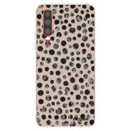 Átlátszó szilikon tok az alábbi mobiltelefonokra Huawei P30 - Dots