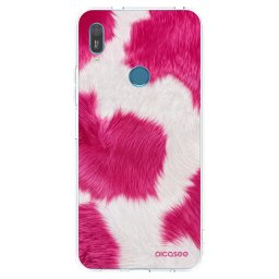 Átlátszó szilikon tok az alábbi mobiltelefonokra Huawei Y6 2019 - Pink Moo