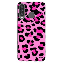 Átlátszó szilikon tok az alábbi mobiltelefonokra Huawei P30 Lite - Pink Tiger