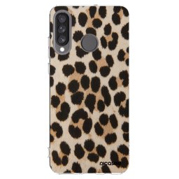 Átlátszó szilikon tok az alábbi mobiltelefonokra Huawei P30 Lite - Brown Tiger