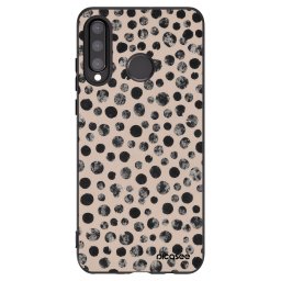 Fekete szilikon tok az alábbi mobiltelefonokra Huawei P30 Lite - Dots