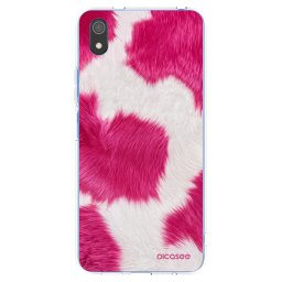Átlátszó szilikon tok az alábbi mobiltelefonokra Xiaomi Redmi 7A - Pink Moo
