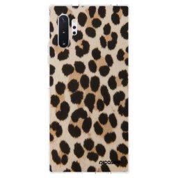Átlátszó szilikon tok az alábbi mobiltelefonokra Samsung Galaxy Note 10+ N975F - Brown Tiger