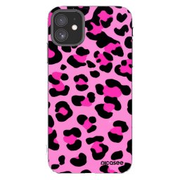 Átlátszó szilikon tok az alábbi mobiltelefonokra Apple iPhone 11 - Pink Tiger