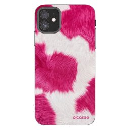 Átlátszó szilikon tok az alábbi mobiltelefonokra Apple iPhone 11 - Pink Moo