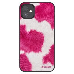Fekete szilikon tok az alábbi mobiltelefonokra Apple iPhone 11 - Pink Moo