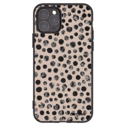 Fekete szilikon tok az alábbi mobiltelefonokra Apple iPhone 11 Pro - Dots