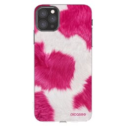 Átlátszó szilikon tok az alábbi mobiltelefonokra Apple iPhone 11 Pro Max - Pink Moo