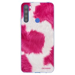 Átlátszó szilikon tok az alábbi mobiltelefonokra Xiaomi Redmi Note 8T - Pink Moo
