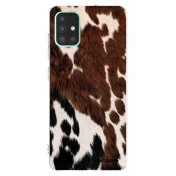 Átlátszó szilikon tok az alábbi mobiltelefonokra Samsung Galaxy A51 A515F - Rust