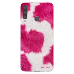 Átlátszó szilikon tok az alábbi mobiltelefonokra Huawei P40 Lite E - Pink Moo