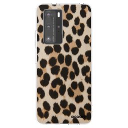 Átlátszó szilikon tok az alábbi mobiltelefonokra Huawei P40 Pro - Brown Tiger