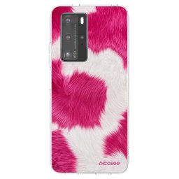 Átlátszó szilikon tok az alábbi mobiltelefonokra Huawei P40 Pro - Pink Moo