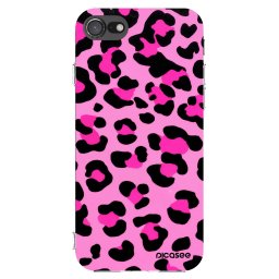 Átlátszó szilikon tok az alábbi mobiltelefonokra Apple iPhone SE 2020 - Pink Tiger