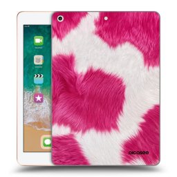 Átlátszó szilikon tok az alábbi táblagépre Apple iPad 9.7" 2018 (6. gen) - Pink Moo