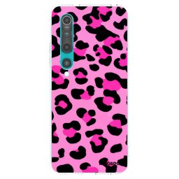 Átlátszó szilikon tok az alábbi mobiltelefonokra Xiaomi Mi 10 - Pink Tiger