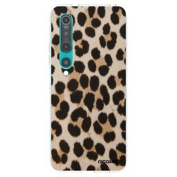 Átlátszó szilikon tok az alábbi mobiltelefonokra Xiaomi Mi 10 - Brown Tiger