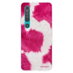 Átlátszó szilikon tok az alábbi mobiltelefonokra Xiaomi Mi 10 - Pink Moo