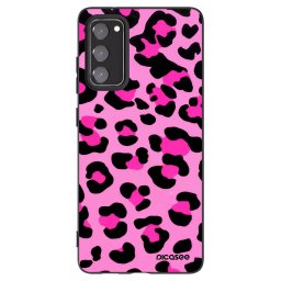 Fekete szilikon tok az alábbi mobiltelefonokra Samsung Galaxy S20 FE - Pink Tiger