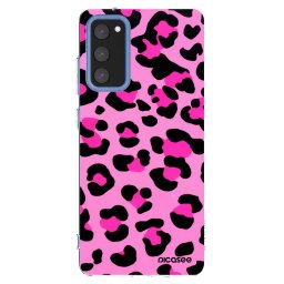 Átlátszó szilikon tok az alábbi mobiltelefonokra Samsung Galaxy S20 FE - Pink Tiger