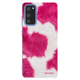 Átlátszó szilikon tok az alábbi mobiltelefonokra Samsung Galaxy S20 FE - Pink Moo