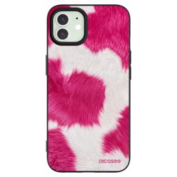 Fekete szilikon tok az alábbi mobiltelefonokra Apple iPhone 12 - Pink Moo
